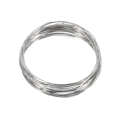 Alambre de titanio TC4 de 0.2 mm y 16 pies (calibre 32) en tono plateado para soldadura suave
