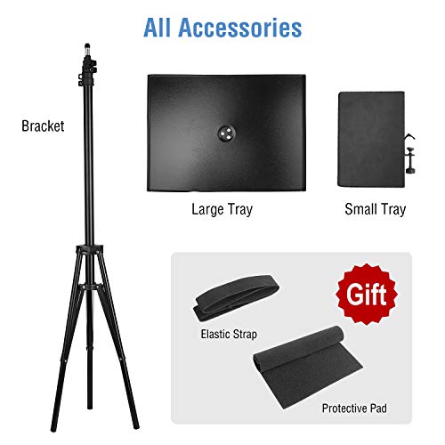 Projector Tripod Stand, Moclever Universal Laptop Tripod Stand, Portable DJ Equipment Stand Adjustable Tall 27.17-84.25inch - Perfect for Stage or Studio Use