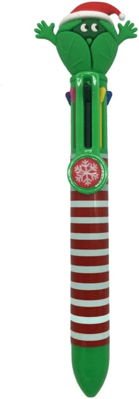 Tinc Multicolour Retractable Ballpoint Pen 6-in-1 Colour Ballpoint Pens for School Office Home | Green (MLTCLKGR)