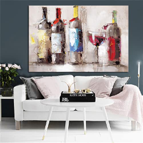 Décoration cuisine moderne affiche murale grand format vin rouge 60x80