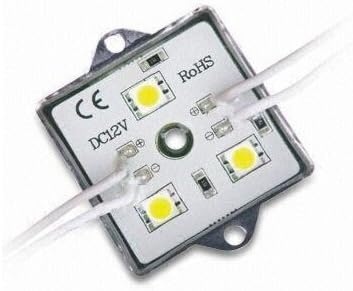 100Pcs Led Module 5050 3Leds/ Piece Waterproof Ip65 Dc12V Cool White Modules