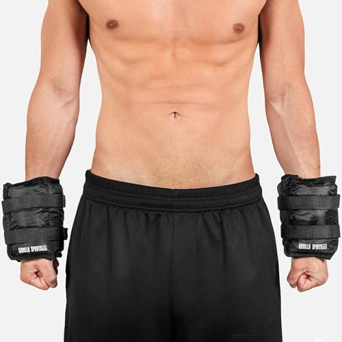 GORILLA SPORTS® Gewichtsmanschetten 1–10 kg, 2er-Set, verstellbar – Ansicht 4