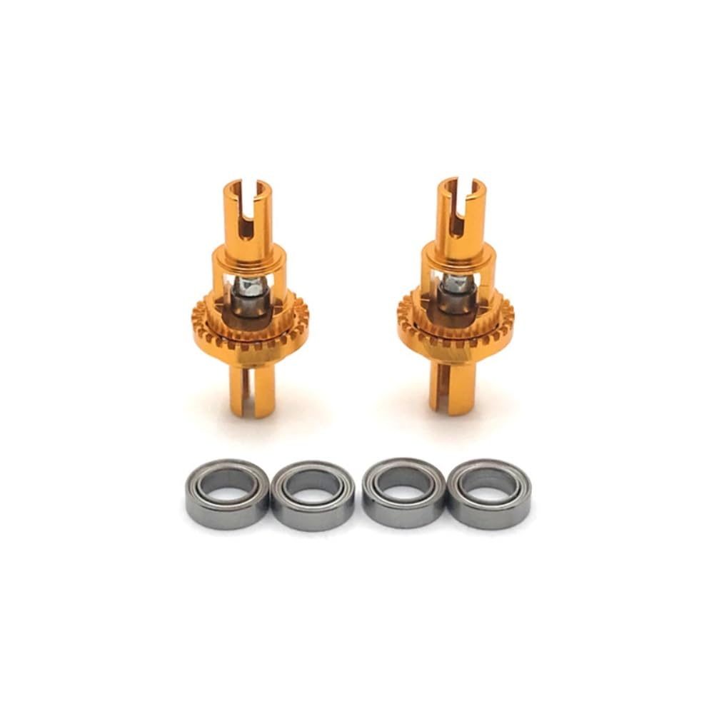 Ulepszony metalowy mechanizm różnicowy dla samochodów zdalnie sterowanych WLtoys 1/28 284131 K969 K979 K989 K999 P929 P939 Mini-Q Mini-Z(Gelb)
