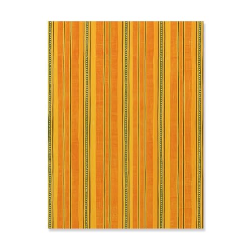 EKYOSHCZ Canvas Wall Art for Living Room 18'x24' Modern Artwork Painting Pictures Hanging Canvas Prints Orange Vertical Stripes Aesthetic Wall Art for Bedroom Bathroom Office Wall Art Print Decor