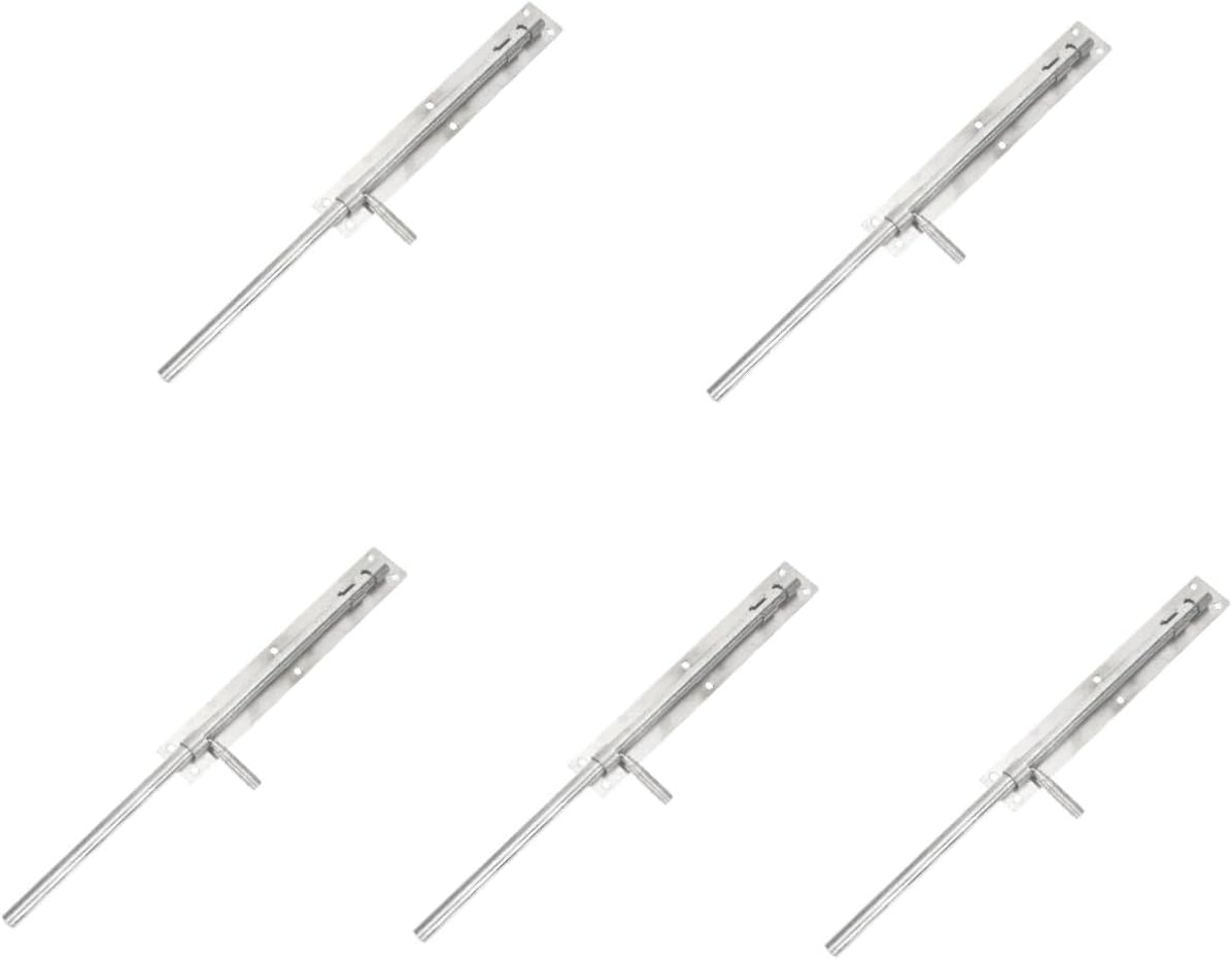 POPETPOP 5pcs Security Door Latch Slide Bolt Bolt Locks for Doors Heavy Duty Slide Lock