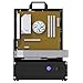 PC Test Bench ATX Case Open Frame Computer Case, Upgraded Version Portable Chassis Bracket, Zinc Coated Steel Cases Shell, Support Installation ITX/MATX/ATX Motherboards(Black)