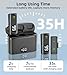 EZColoris Wireless Lavalier Microphones for iPhone 14/13/12/11 Pro/11/XS MAX/XR/8/7 Lapel Microphone for Video Recording Tiny Mics for YouTube Podcast with Carrying Case