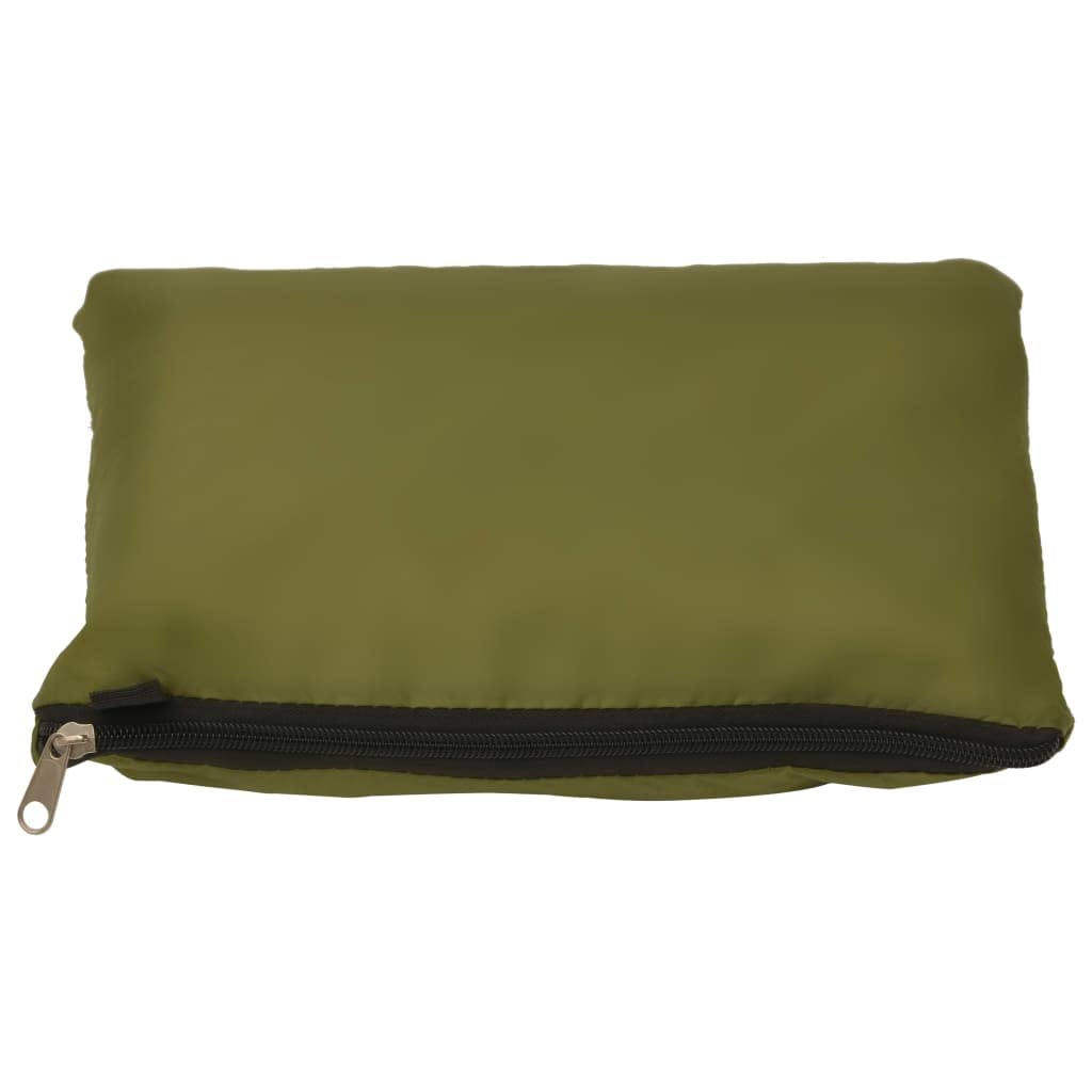 Outdoor-Tarp 3x2,85 m Grün, Mehrzweck Plane aus 180T Polyester mit PA-Beschichtung, Leichtes Zubehör für Camping und Hängematte, Inklusive 6 Heringe und 6 Abspannseile