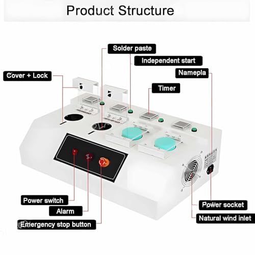 Machine de chauffage de synchronisation de pâte à souder automatique 2 pots - 3