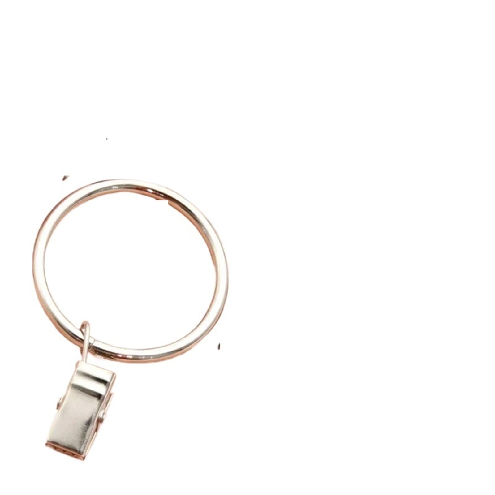 Shower Curtain Rings Metal Curtain Rod Clip With Rings Hooks Openable For Bathroom Parlor Window Decor Hanger(Red Bronze-32mm,10pcs)