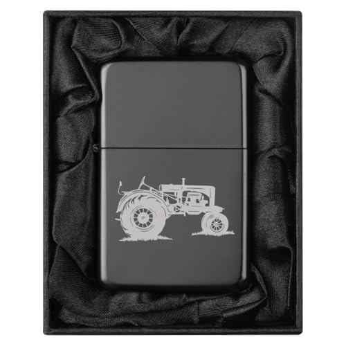 Encendedor en caja regalo forrada en seda negra