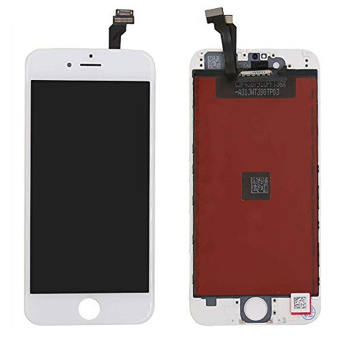 ✅ LCD con Touch Screen ELLENNE LCD Display per Apple iPhone 6 Touch Screen Schermo Nero Bianco + Kit CACCIAVITI (Bianco)