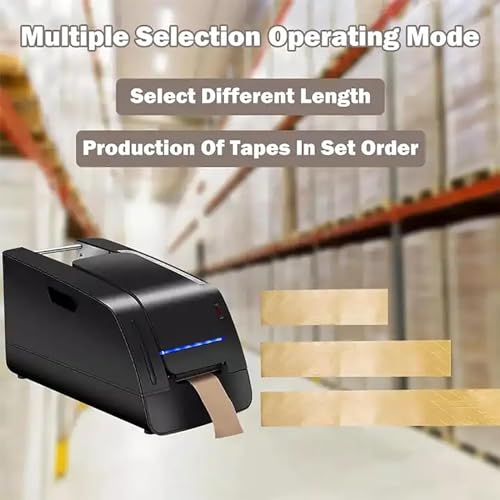 Dispensador automático de Cinta Kraft, Activado por Agua, con 3 Modos de Trabajo, Corte con detección automática, Longitud Ajustable, Velocidad de 60 cm/s para