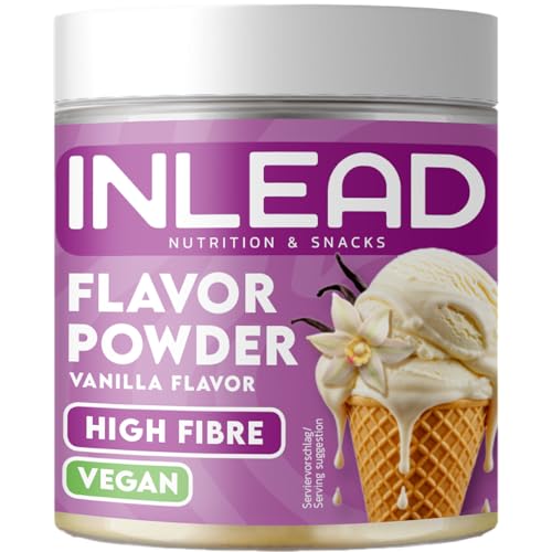 INLEAD - Flavor Powder | Kalorienarmes Geschmackspulver zum Süßen | Perfekt zum Backen | Kalorienarm & Zuckerfrei - 90g (Vanilla - Vanille)