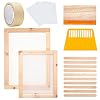 Jroyseter Siebdruck Rahmen Set, 20 Stück Holz Siebdruckrahmen Wasserdichter Transparenter Folienschutz Druck Starter…