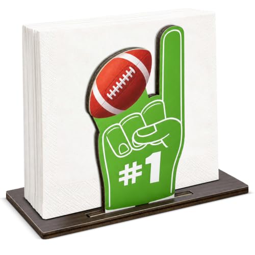 Football Wooden Napkin Holder