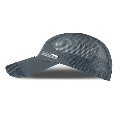 Image of iSWEVEN Summer Breathable Mesh Baseball Cap Quick Drying Hats for Men UV Protection Outdoor Cap