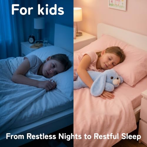 Image of Niuniu Daddy Weighted Stuffed Animals, 20 in 3.3 lbs, Rabbit Calming Plush | Heavy sensory lap pad, lying body pillow for sleeping, machine wash, huggable plushies, soothing gift for kids and adults