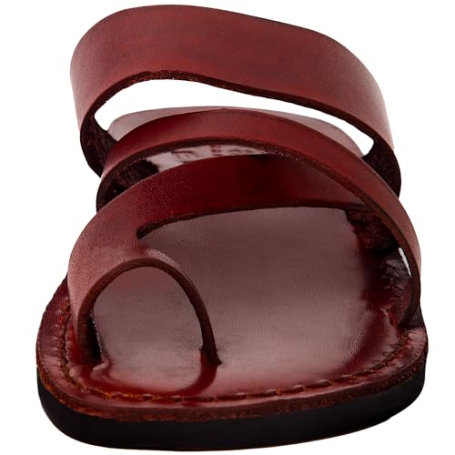 Mens/Womens Leather Biblical Sandals/Slides From Jerusalem (Shepherd's Field II)2