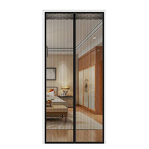 Preisvergleich Produktbild Magnetschirmtür, Magnettür Fliegengittervorhang Flauschvorhang Ultra-leise Streifenverschlüsselung Anti-Mücken- oder Insektenschutz magnetische weiche Tür