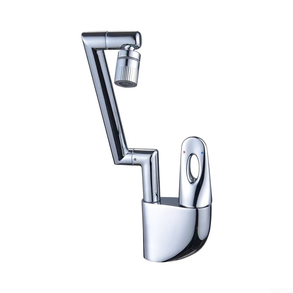 Grifo monomando para lavabo (cobre, 30 cm, giratorio)
