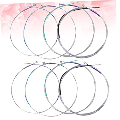 Villcase 2 Sets/8Pcs Strings Viola Viola Instrument Accoustic Guitar Strings Musical Instrument Accessories Viola Strings 2 Full Sets Musical Strings Replacement Violin The Strings Metal #TOP7