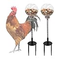 Oooct 2 Pack Chicken Peck Toy - Chicken Enrichment Toys with Swing Feeder & Slow Feeder for Hens, Ducks, Parrots