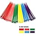 Small 4 inch Multicolor [Zip Cable Tie]s 480pcs Assorted Color for Marking Chickens Legs or Deco Mesh Wreath Supplies Pink,Red, Purple, Yellow, Blue,Green