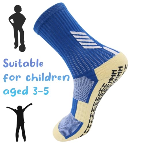 Toddlers Socks Baby Kids Anti Slip Socks Boys Girls Walker Ankle Socks Non-Slip Sports Socks with Grip for Age 3-52