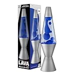 LAVA Lamp - 14.5"- The Original Motion Lamp - Blue and Clear Liquid with Silver Base - Item #2113