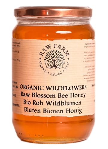 900g roher Bio-Wildblumenhonig, direkt vom Imker - Raw Farm