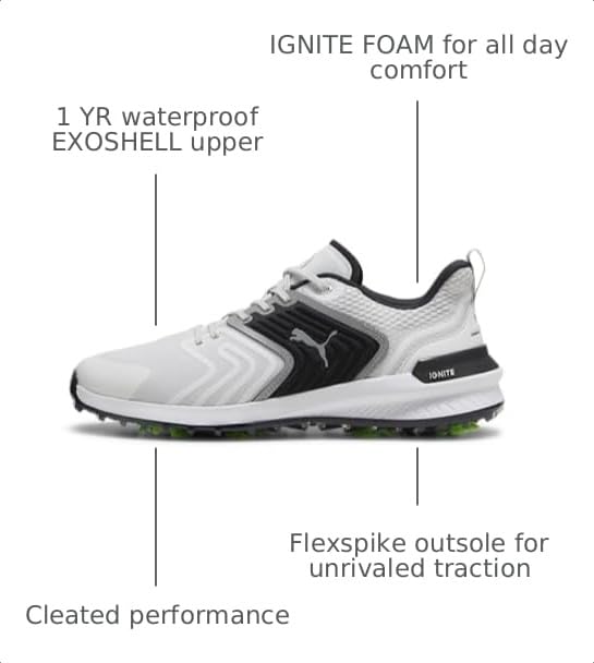 Image of PUMA NEW Men's Ignite Innovate Golf Shoes Grey /Black - Pick Size!