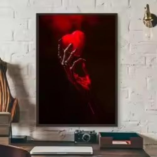 Impressions d'art sur toile lèvres rouges esthétique chambre et bar