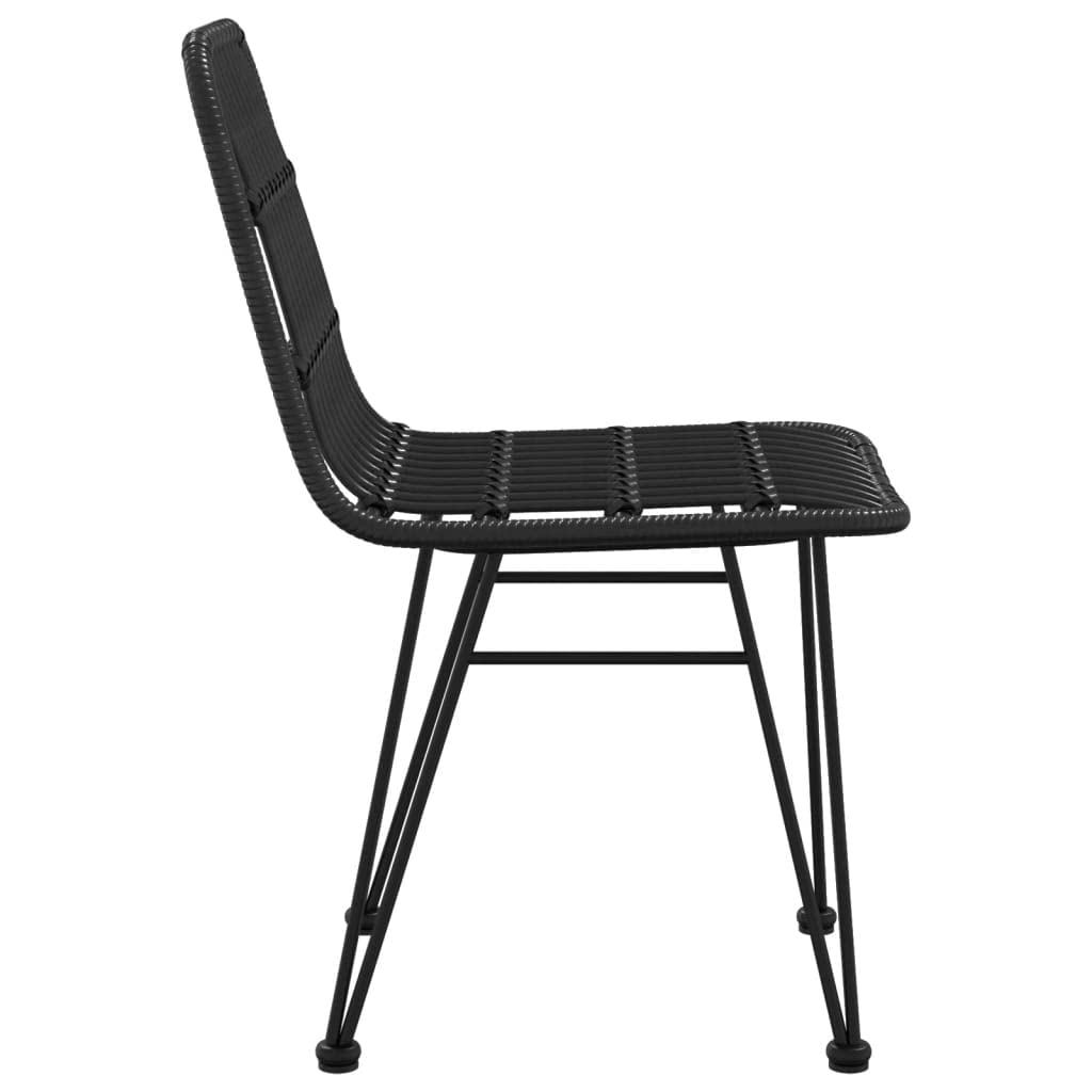 Générique 2 Gartenstühle, Schwarz, 48 x 62 x 84 cm, PE-Rattan