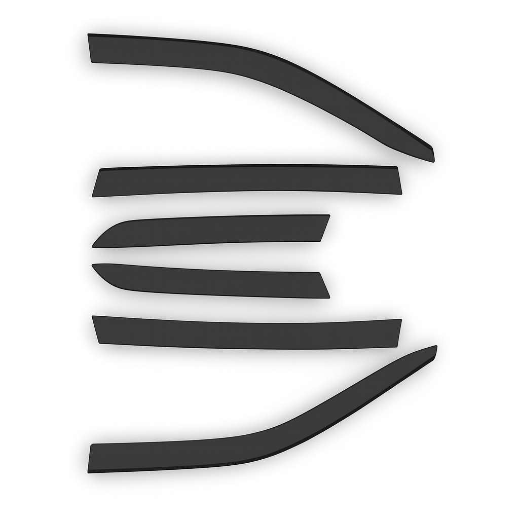 Non-Breakable Car Window Door Visor - Rain Guard, Wind Deflector Compatible for (XL 6)-image-16