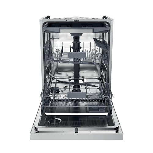 Haier Geschirrspüler teilintegriert 60 cm I Einbauspülmaschine Washlens Plus Series 2 I 14 Maßgedecke, 5 Programme, automatische Türöffnung, Besteckschublade, leise I XH 4C4F1S