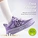 Women's Orthopedic Diabetic Wide Walking Shoes: Comfortable Fit Neuropathy Plantar Fasciitis Orthotic Overpronation Relief Athletic Sneakers, Lightweight Golf Road Running Shoes Purple Size 7