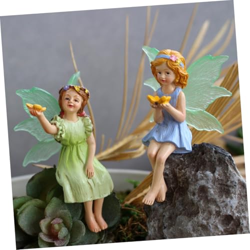 Figurines de fées pour pot de fleurs résistant aux intempéries dehors