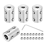 QUARKZMAN Bohrungsstarre Kupplungsset 4 Stück 4mm-7mm Edelstahl