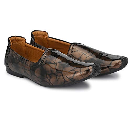 Image of Vellinto Leather Royal Look Patent Leather Shoes for Men | Men's Comfortable Patent Leather
