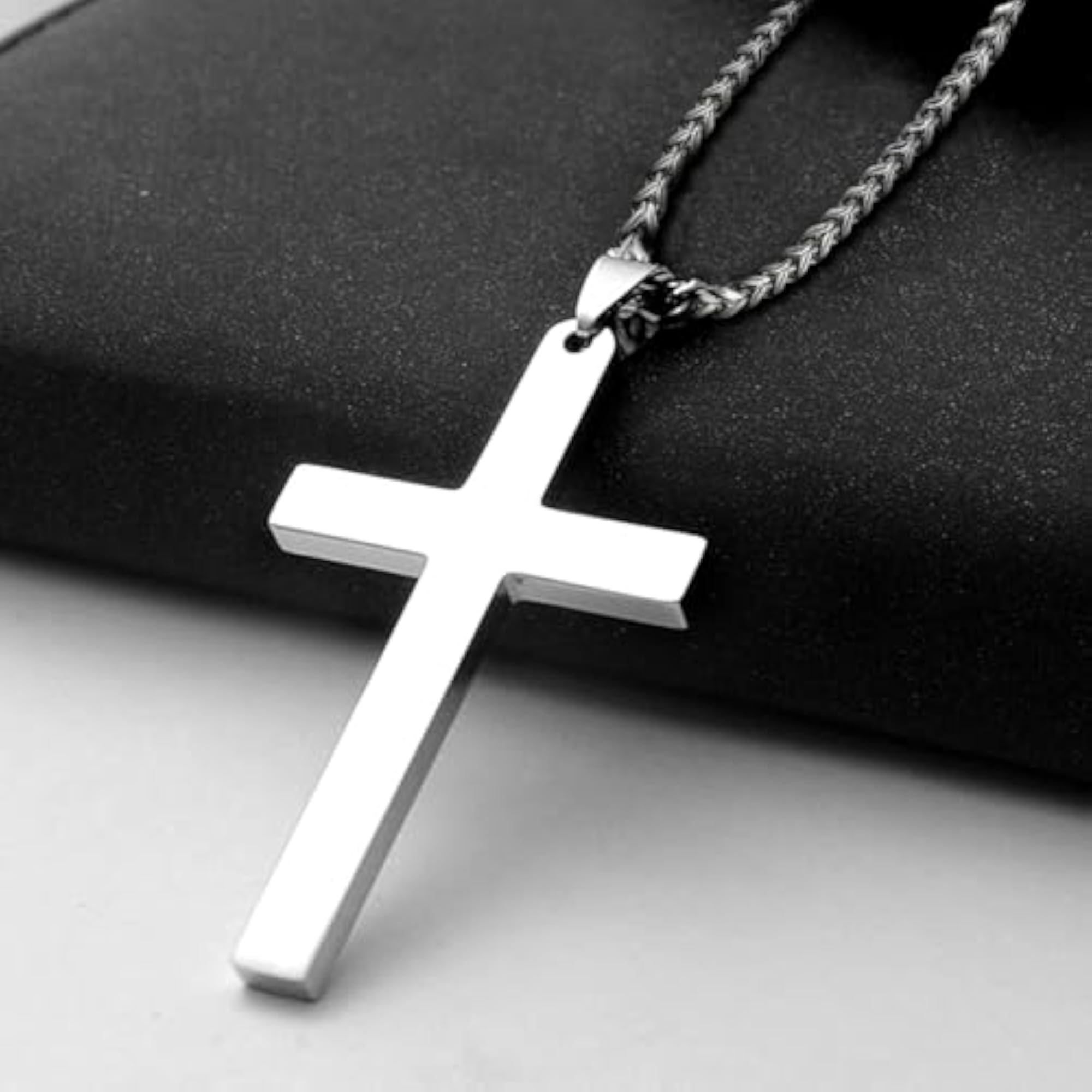 Cross Pendant Chain Necklace for Men & Women