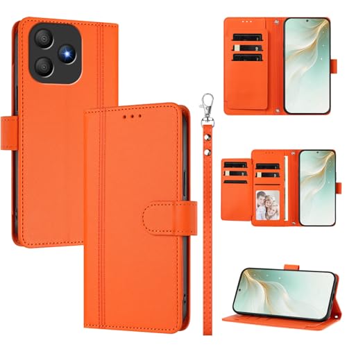 �X�}�z�P�[�X �Ή��@�� for Blackview Wave 9C �X�}�z�P�[�X�y�E�H���b�g�f�U�C�� �f���A���J�[�h�X���b�g �L���b�V�� �t���b�v���X�^���h �����h�~�zOrange