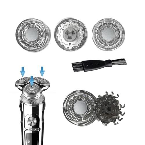 Ruixin SH90/81 �����p�J�b�^�[�w�b�h PHI-LIPS �Ή� Norelco 9000/S900/S8000 �V���[�Y ��_�u�������u���[�h���ځE�V�o�[�W������ �������p(1p) [���s�A���i] (3pcs)