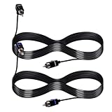 XTPTFABS 2Pcs Satellite Speaker Cable (Grey & Blue) Compatible with Vizio V51 M51 SB3651 SB36514 SB4051 SB4251, Length: 24.4 Feet (Blue + Gray)