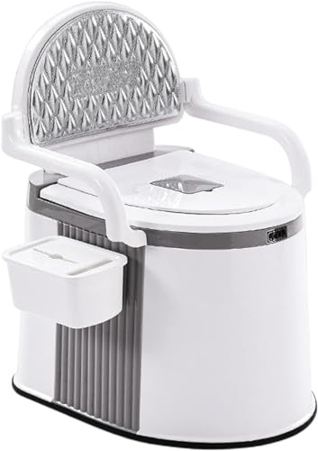 ポータブルトイレトイ 簡易便座 屋外屋内可動トイレ レットペーパートイレ 洗えるバスケットとトイレットペーパーホルダー付き シートチェアベッド高齢妊婦ノンスリップ防水箪笥のために大人便器のトイレ用の可動トイレ妊婦高齢者および身体障害者用 防災グッズ非常用ポ