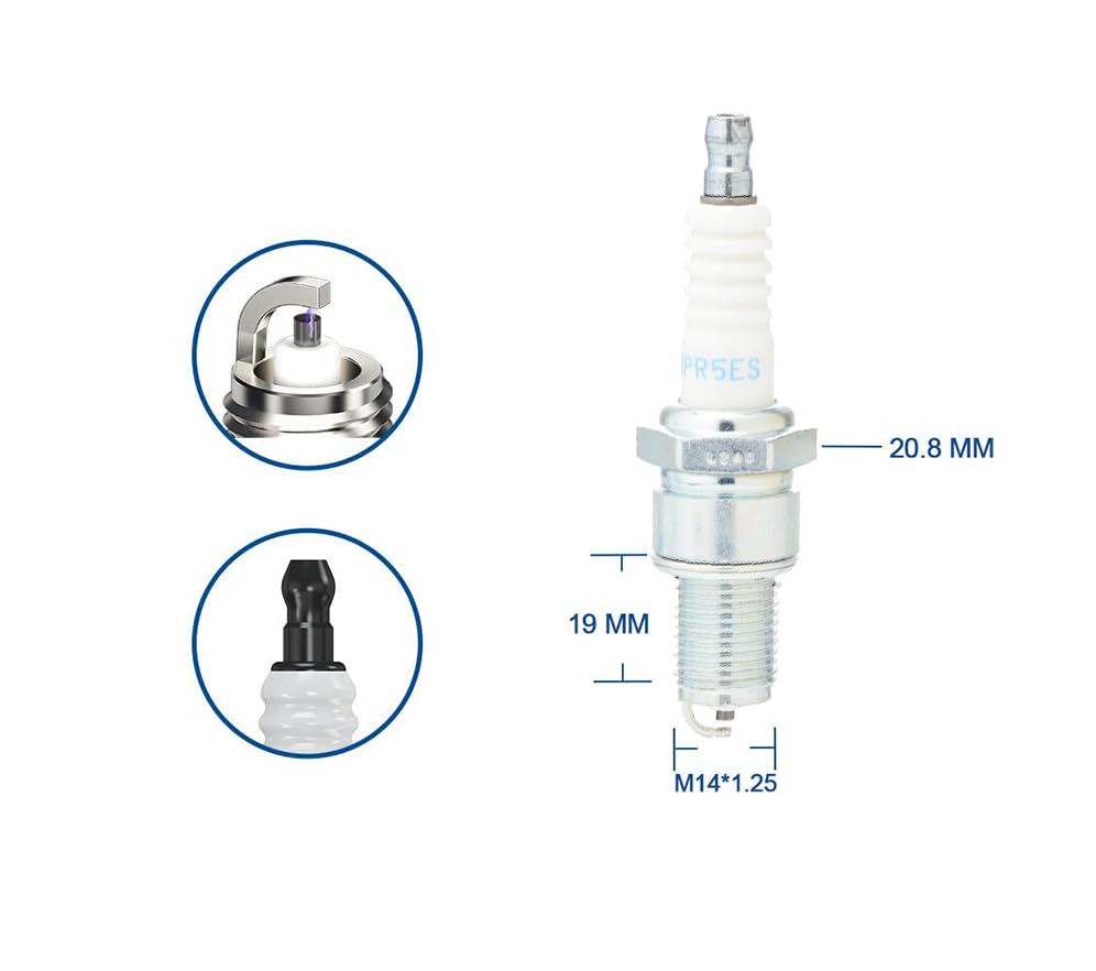 Amazon.com: 3 Pack BPR5ES Spark Plug for Honda Motorcycle Engines