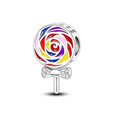 Rainbow lollipop charm