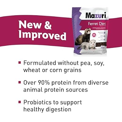 Mazuri | Ferret Food | 5 Pound (5 LB) Bag