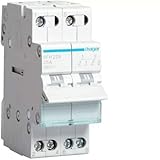  Hager - Conmutador modular 2 polos 25a comun arriba i-ii