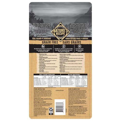 Nature's Recipe Grain Free Natural Dog Food Salmon, Sweet Potato & Pumpkin Recipe 5.4 kg (Pack of 1) - Image 5